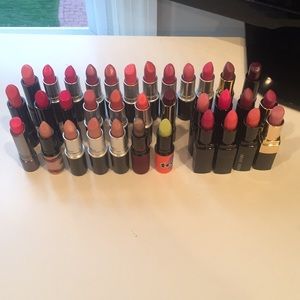 34 Lipsticks MAC and BOBBY BROWN and BARE MINERALS